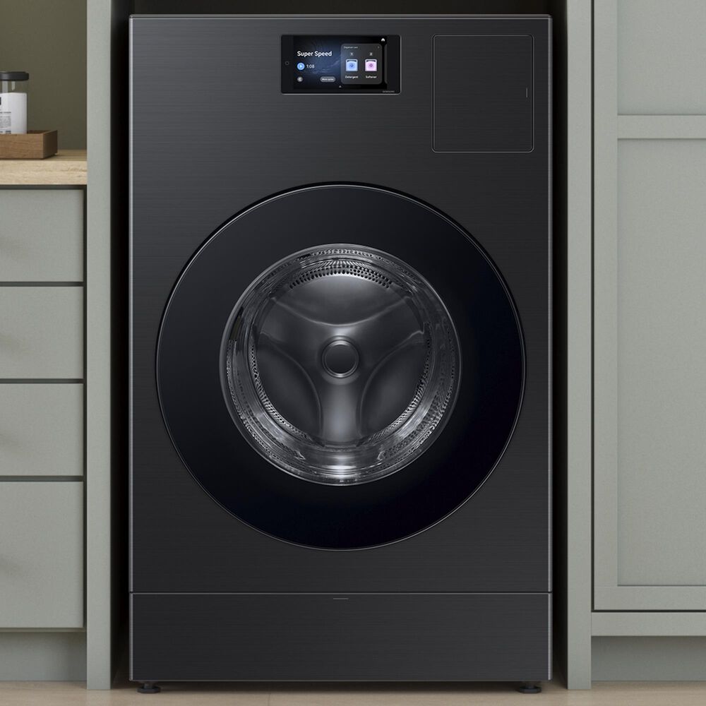Samsung Bespoke 5.3 Cu. Ft. All-in-One Ultra Washer with AI Laundry Ventless Heat Pump Dryer Combo in Brushed Black, , large