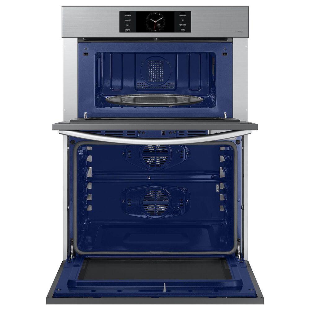 Samsung 2-Piece Kitchen Package with Bespoke 30" Combination Wall Oven and 30" Electric Cooktop in Stainless Steel, , large