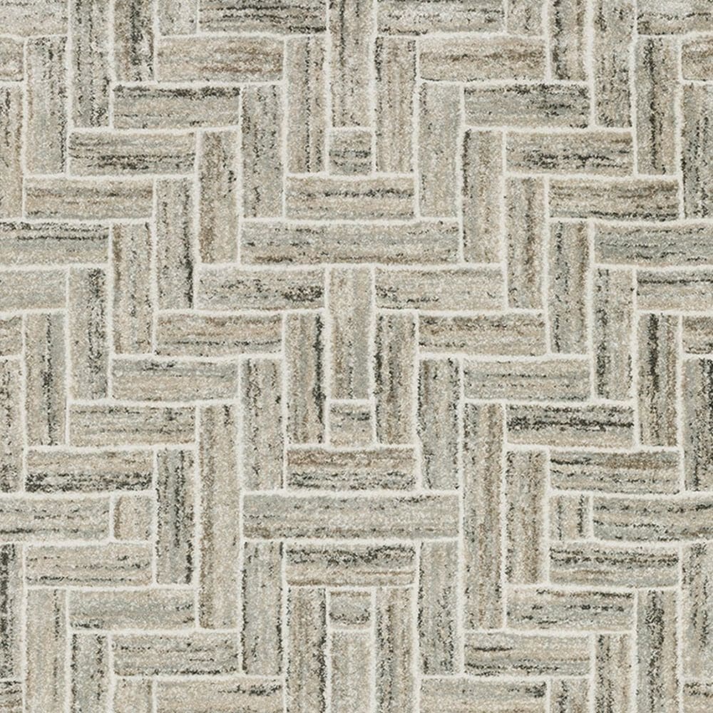 Oriental Weavers Cambria Geometric 1&#39;10&quot; x 7&#39;6&quot; Ivory Runner, , large