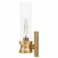 Hunter Lenlock 1-Light Wall Sconce with Seeded Shade in Alturas Gold, , large