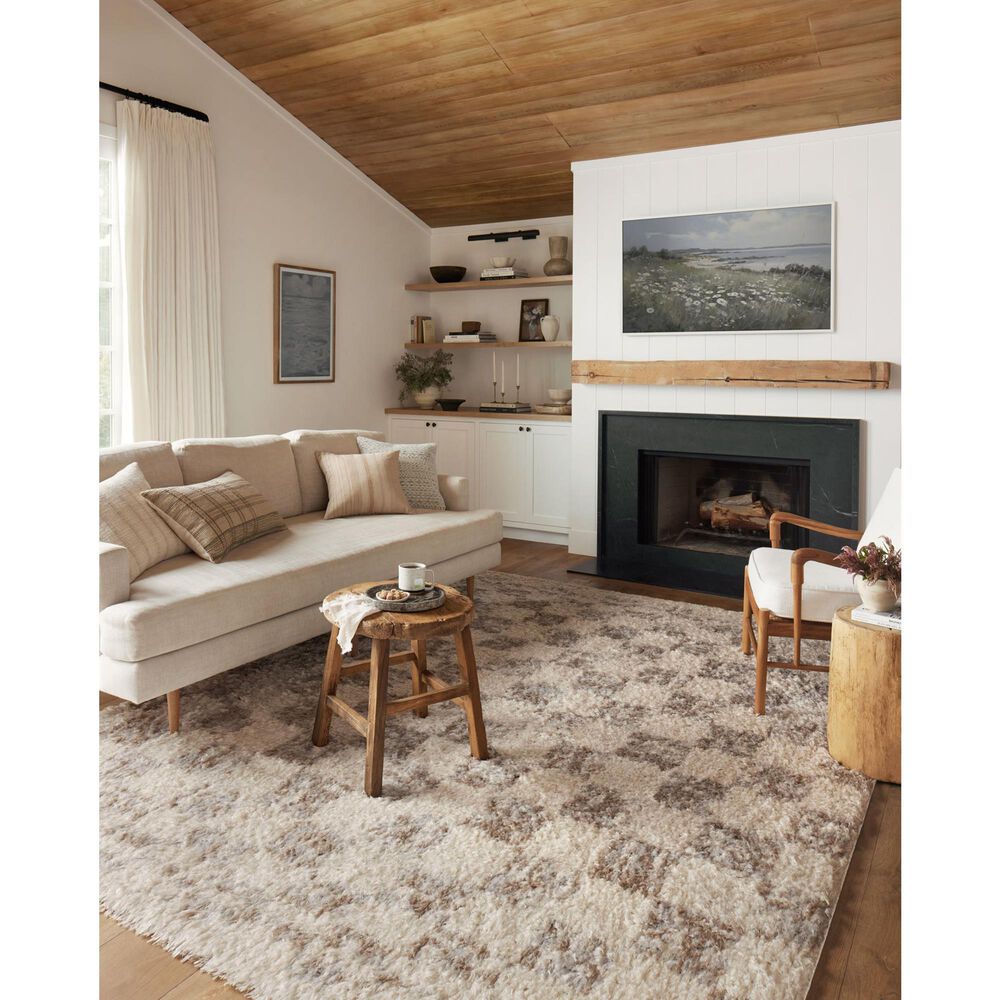 Angela Rose Amira 5&#39;3&quot; x 7&#39;6&quot; Ivory and Pebble Area Rug, , large
