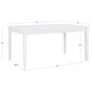 Linon Home Decor Maggie Dining Table in White - Table Only, , large