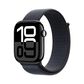Apple Watch Series 10 GPS + Cellular 46mm Jet Black Aluminum Case with Ink Sport Loop, , large