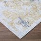 Couristan Calinda Grand Damask 2"3" x 7"6" Gold, Silver and Ivory Runner, , large