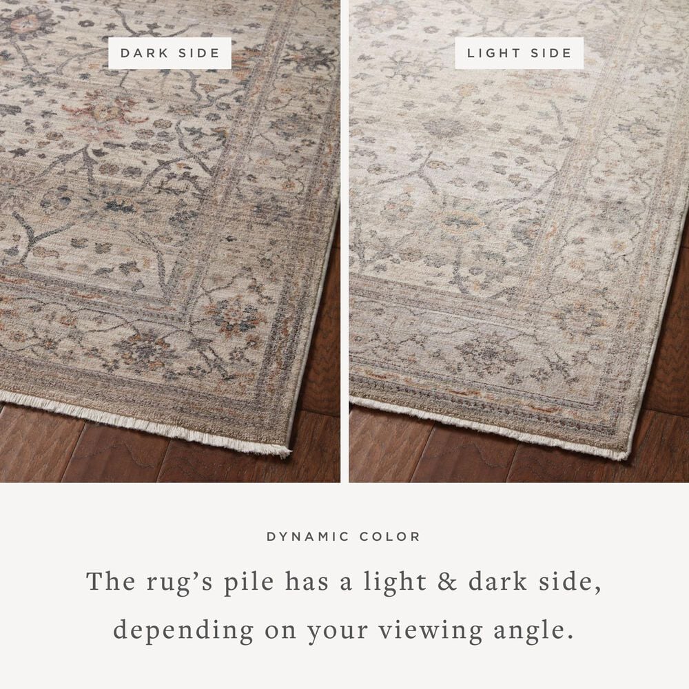 Loloi Lyra 9&#39;3&quot; x 13&#39; Pebble and Multicolor Area Rug, , large