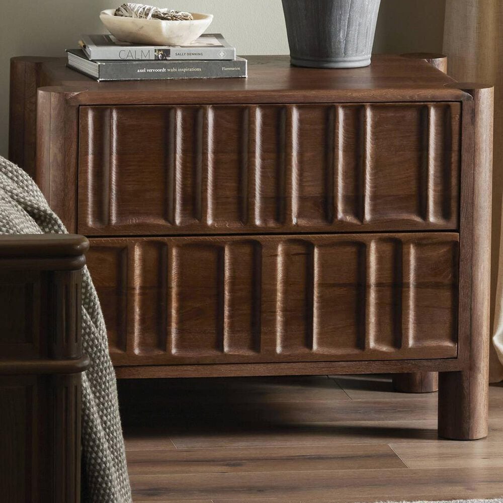Four Hands Ezri 2-Drawer Nightstand in Cocoa Oak, , large