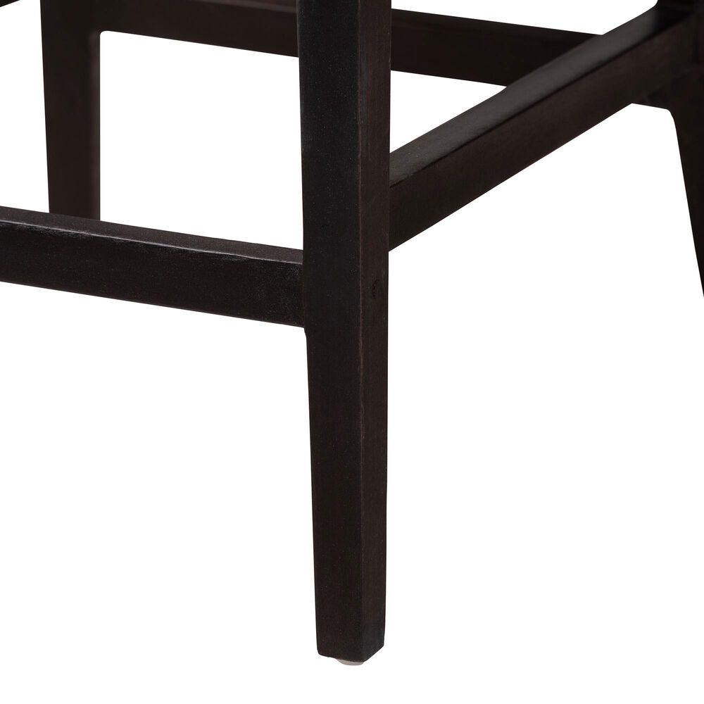 Baxton Studio Lingga Counter Stool in Dark Brown, , large