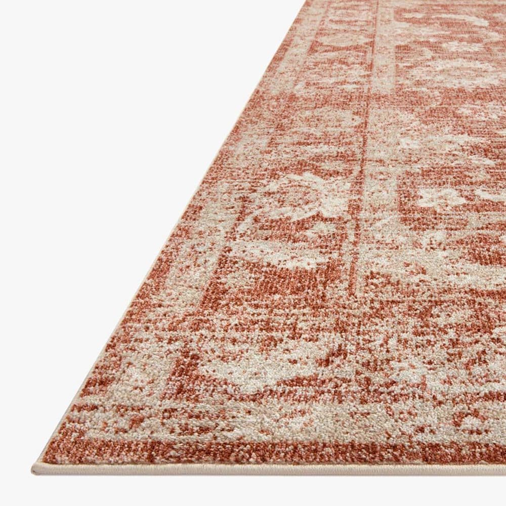 Loloi II Odette 4&#39; x 6&#39; Rust and Ivory Area Rug, , large