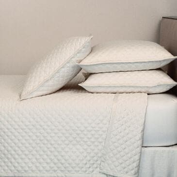 Ann Gish Art of Home 3-Piece Queen Double Diamond Coverlet Set in Ivory, , large