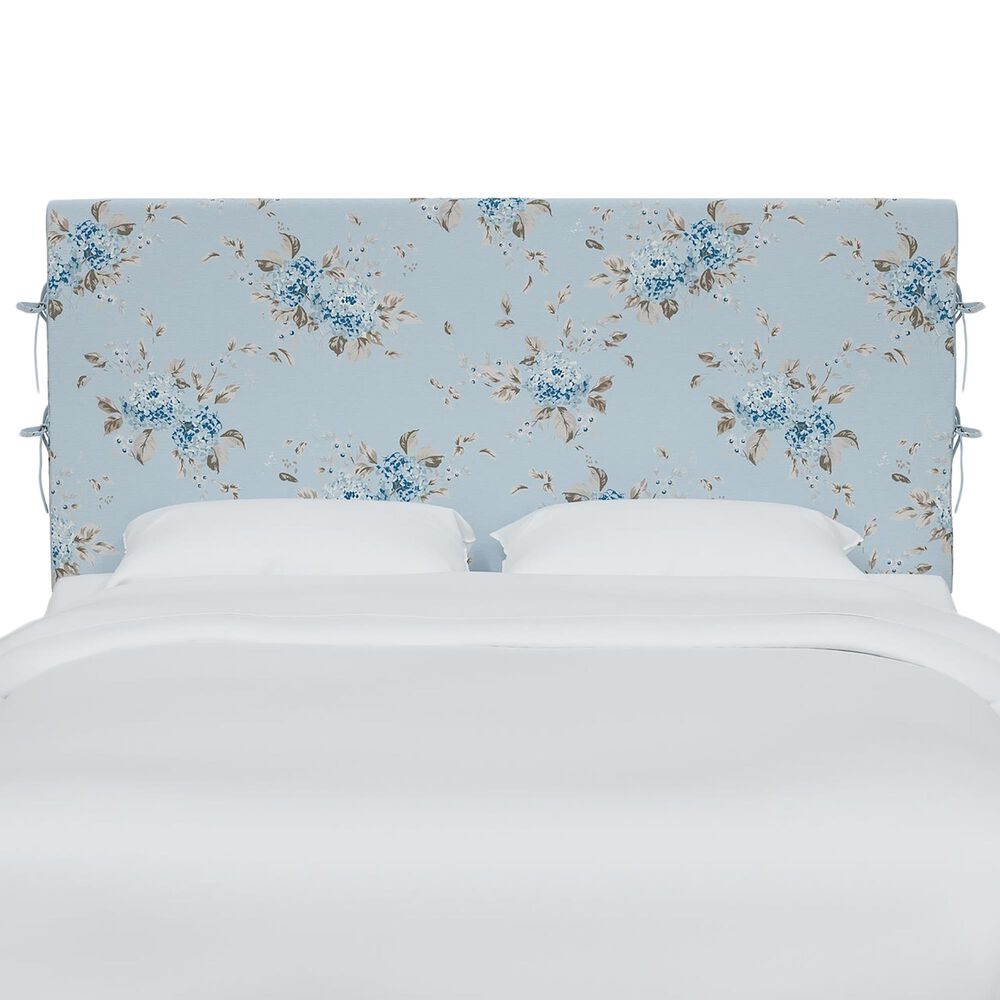 Rachel Ashwell Luella King Slipcover Headboard in Berry Bloom Blue, , large