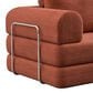 Furniture of America Ellis Stationary Modular Customizable Space-Saving Sofa in Rustic Brown, , large