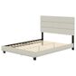 Accent Sicily Queen Upholstered Platform Bed in White, , large