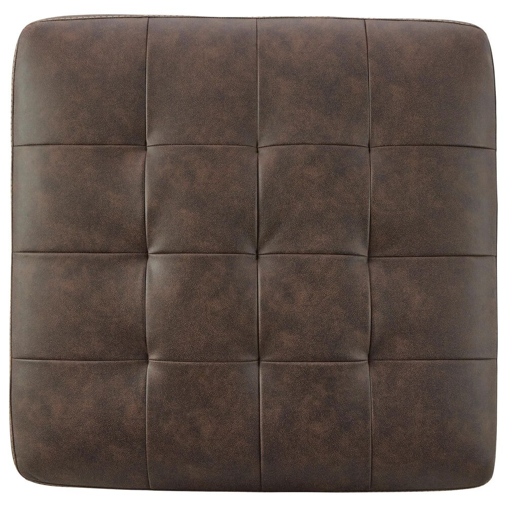 Ashley Maderla Oversized Accent Ottoman in Walnut Brown, , large