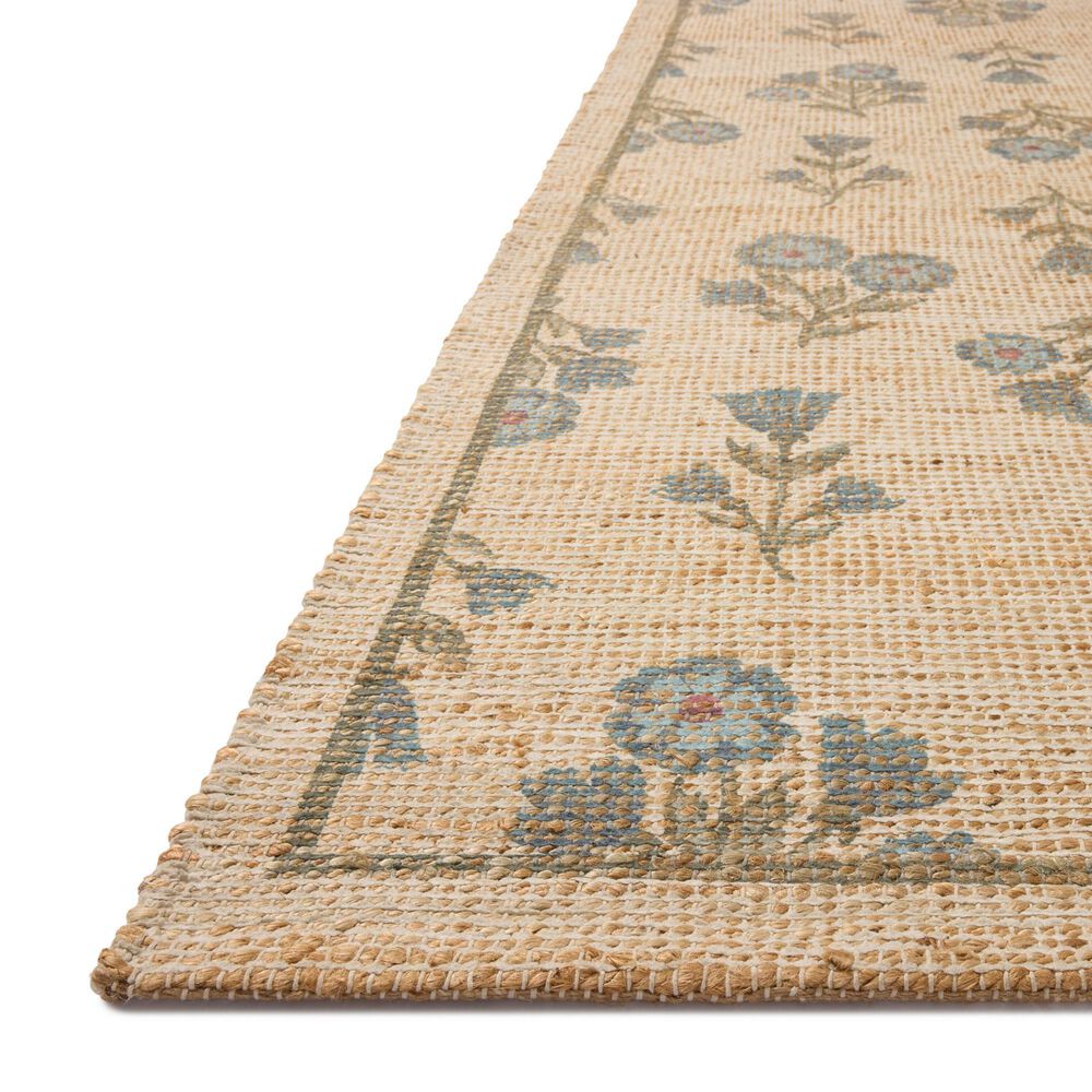 Chris Loves Julia x Loloi Rue Moss and Blue 7'6" x 9'6" Area Rug, , large