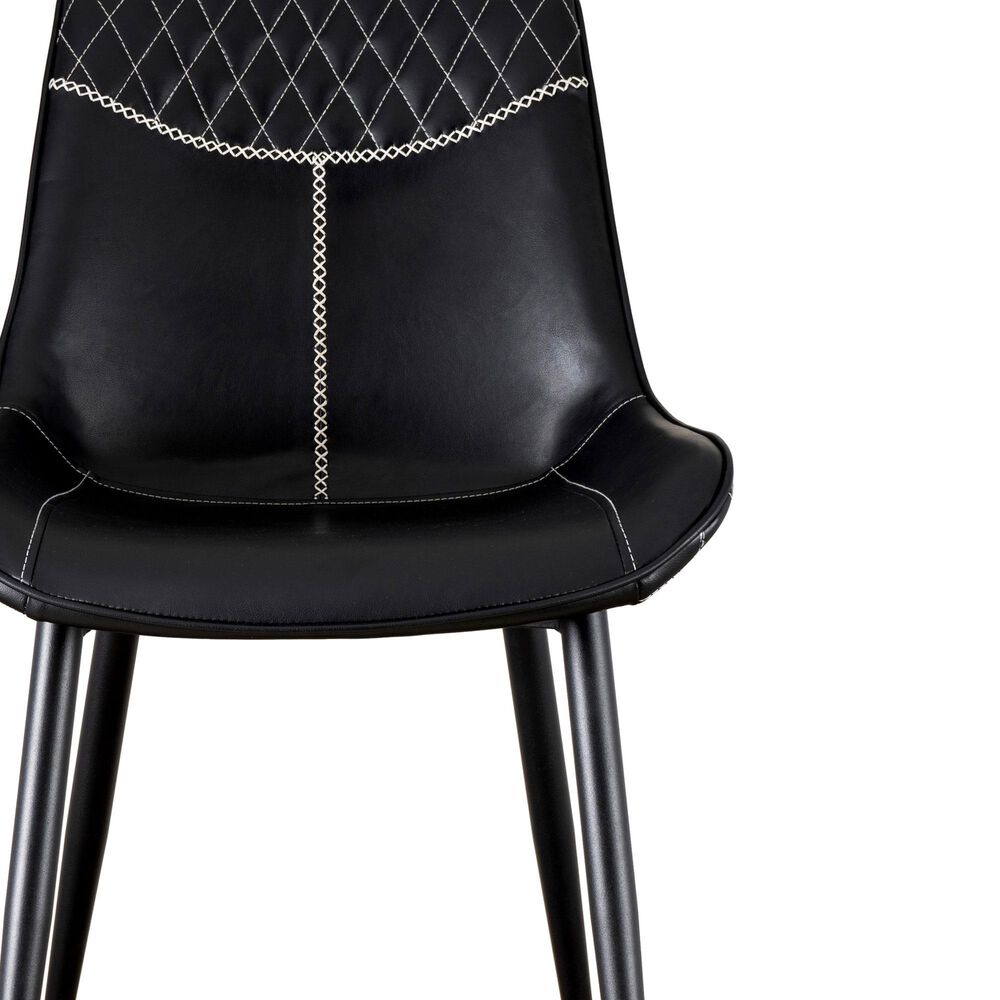 Linon Home Decor Elder 24" Counter Stool in Black, , large