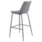 Zuo Modern Byron Barstool in Gray, , large