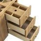 James Martin Vanities Hudson 48" Single Bathroom Vanity in Light Natural Oak with 3 cm White Zeus Quartz Top and Rectangular Sink, , large