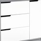 Babyletto Hudson 3 Drawer Changer Dresser in Grey and White, , large