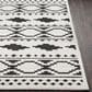 Surya Moroccan Shag MCS-2305  7"10" x 10"3" Black and White Area Rug, , large