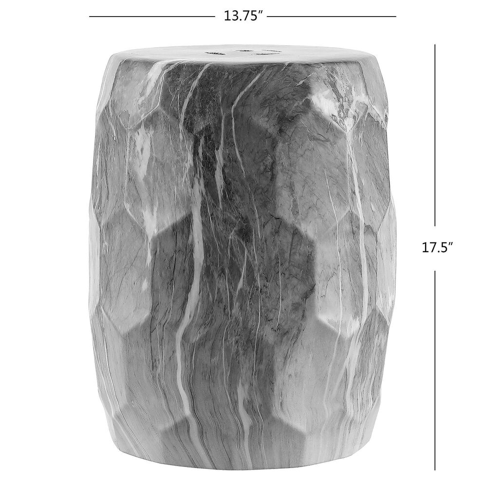 Safavieh Telulah Garden Stool in Black NFM