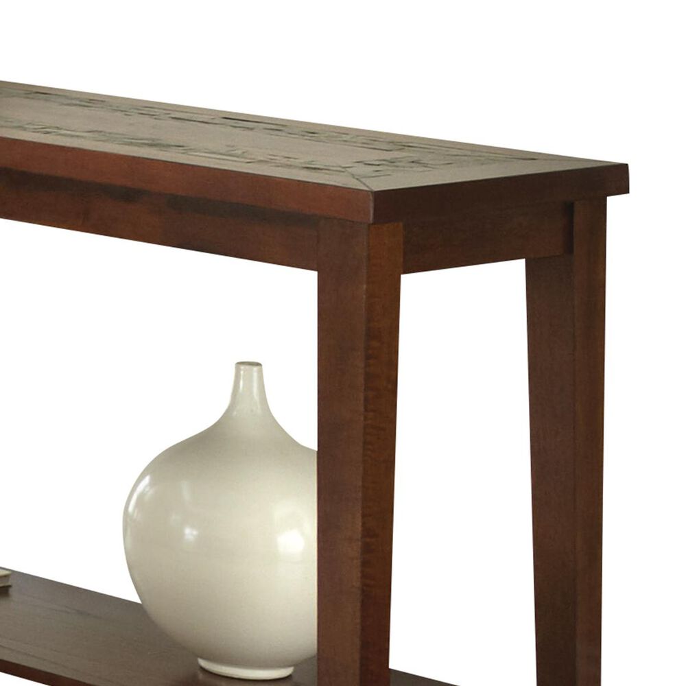 Crystal City Davenport Sofa Table in Dark Brown, , large