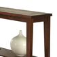 Crystal City Davenport Sofa Table in Dark Brown, , large