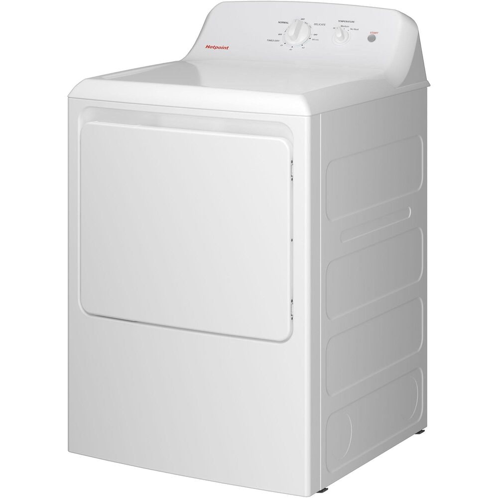 Hotpoint 6.2 Cu. Ft. Capacity Gas Dryer in White, , large