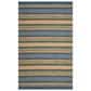 Safavieh Montauk 5" x 8" Blue and Orange Area Rug, , large