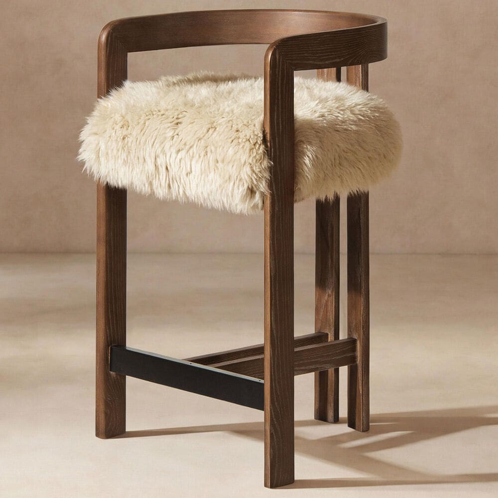 Jennifer Taylor Home Millwick Counter Stool in Natural Blonde, , large
