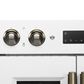 Forno Asti 30" Double Electric Wall Oven with Upper French Door in White, , large