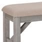 Linon Home Decor Turino Padded Dining Bench in Weathered Grey, , large