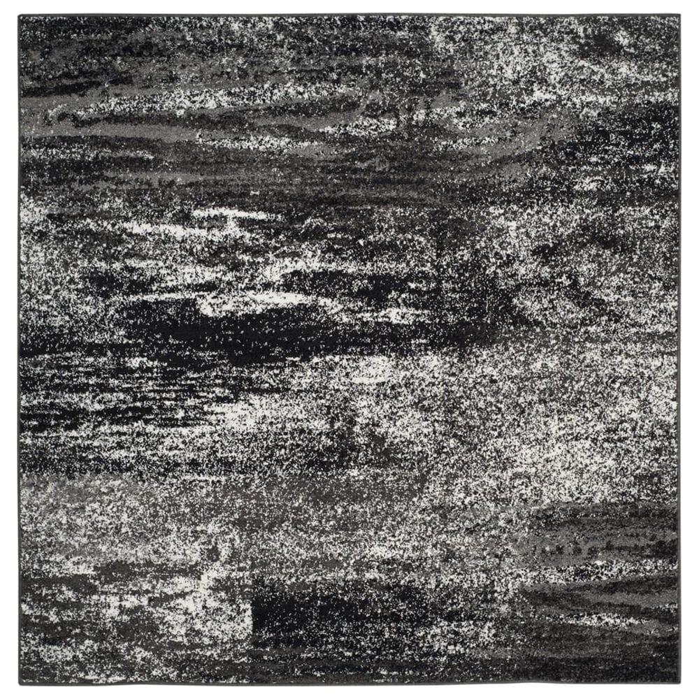 Safavieh Adirondack ADR112A 10" Square Silver and Black Area Rug, , large