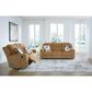 Ashley Kanlow Manual Reclining Loveseat in Honey, , large