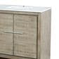 Lexora Home Lafarre 80" Double Bathroom Vanity in Rustic Acacia with 2 cm White Quartz Top and Rectangular Sinks, , large