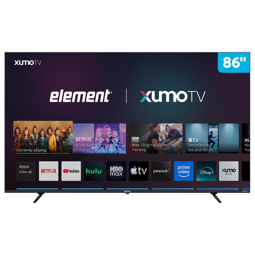 Element 86" 4K UHD HDR Xumo - Smart TV with 2.1 Channel Soundbar System in Black, , large