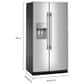 KitchenAid 20.85 Cu. Ft. Side-by-Side Refrigerator in Fingerprint Resistant Stainless Steel, , large