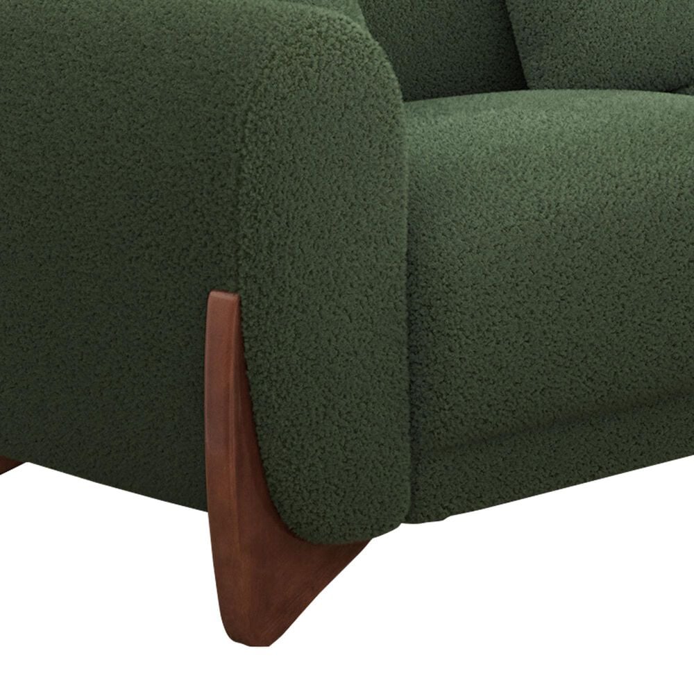 Morden Fort Cloud Boucle Stationary Sofa in Green, , large