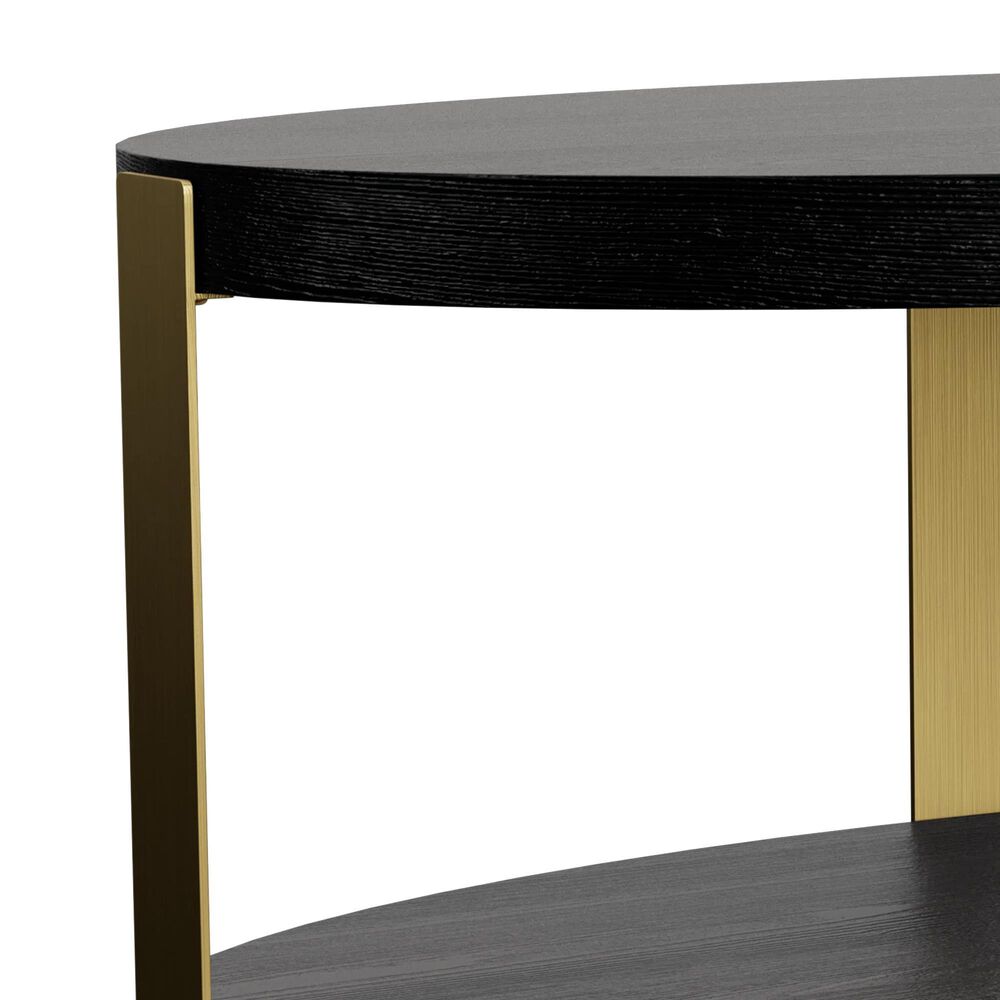 Riverside Furniture Mill River Cocktail Table in Black Onyx and Bronze, , large
