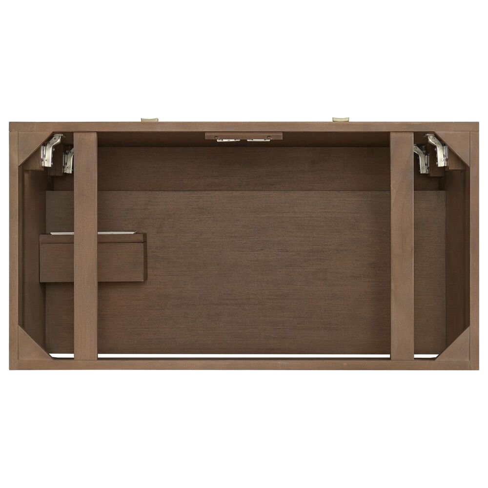 37B Kinsale 36" Single Bathroom Vanity Cabinet in Walnut Drift with White Composite Stone Top and Backsplash, , large