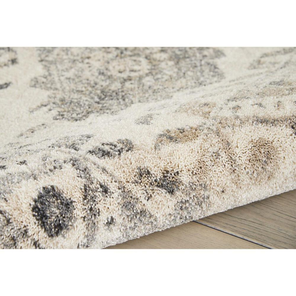 Nourison Fusion FSS11 7&#39;10&quot; x 10&#39;6&quot; Cream and Gray Area Rug, , large