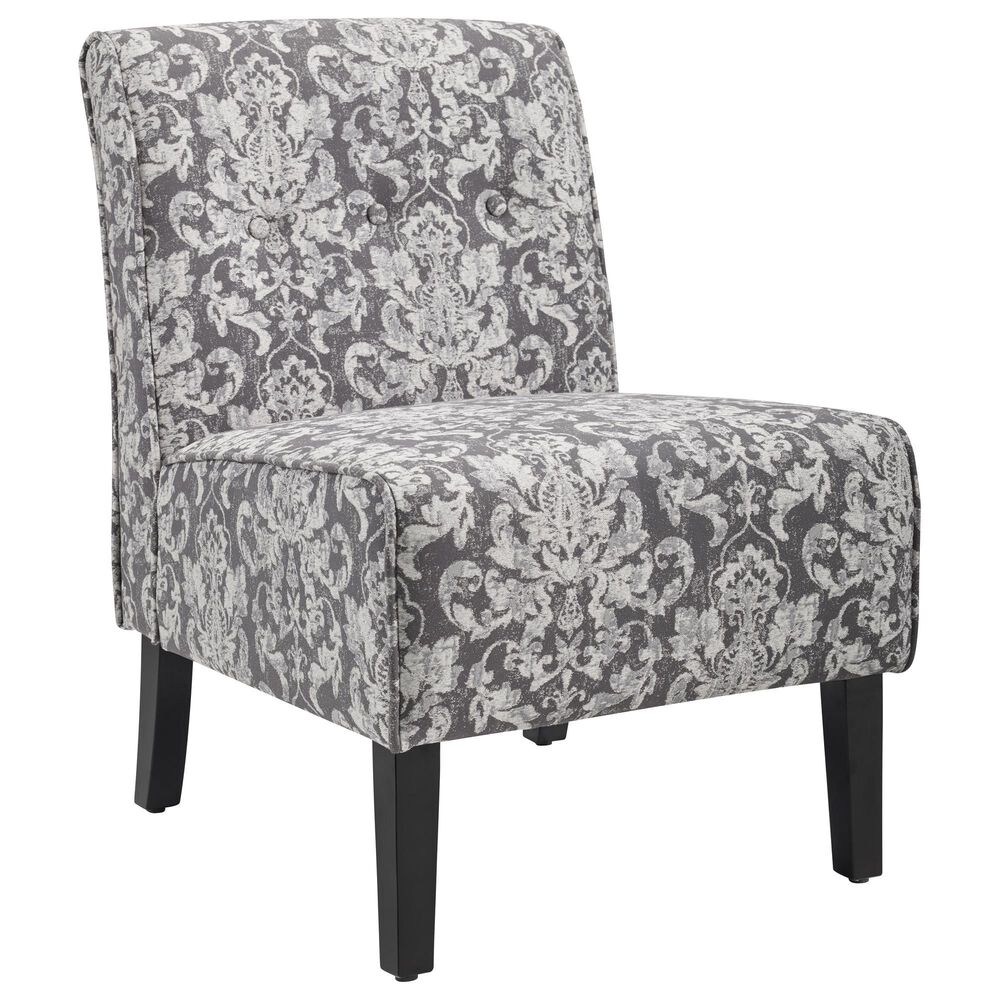Linon Home Decor Coco Accent Chair in Gray, , large