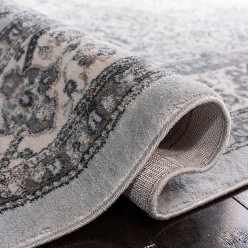Safavieh Isabella 2&#39;2&quot; x 7&#39; Dark Grey and Cream Runner, , large