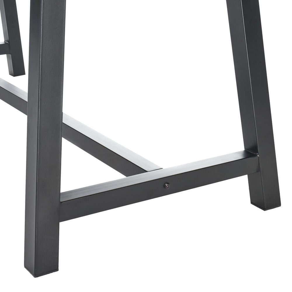 Hearth and Haven Carlie Outdoor Dining Table in Grey and Black - Table Only, , large