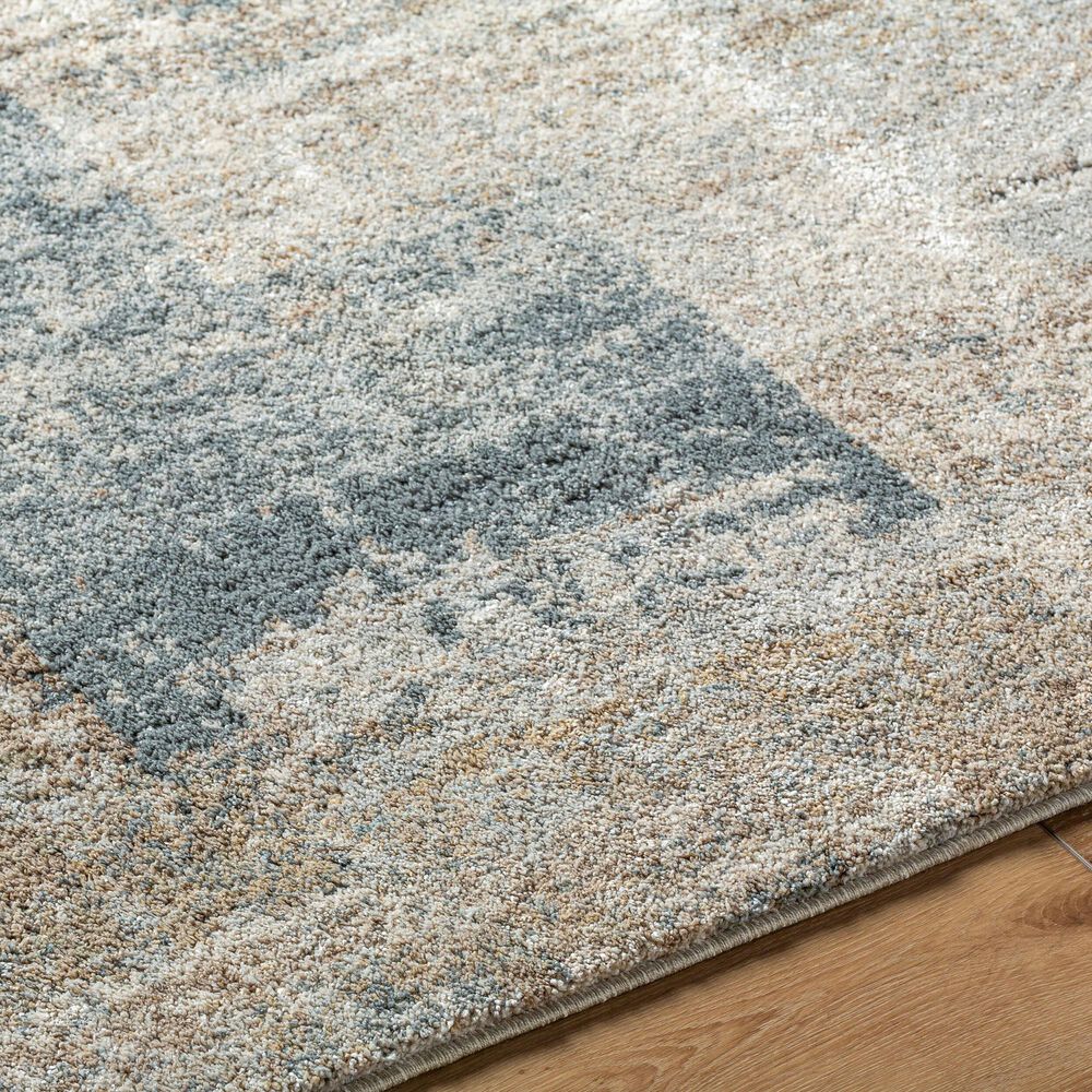 Surya Avellino 5&#39;3&quot; x 7&#39; Light Beige, Light Gray, Gray, Tan, Deep Teal and Light Olive Area Rug, , large
