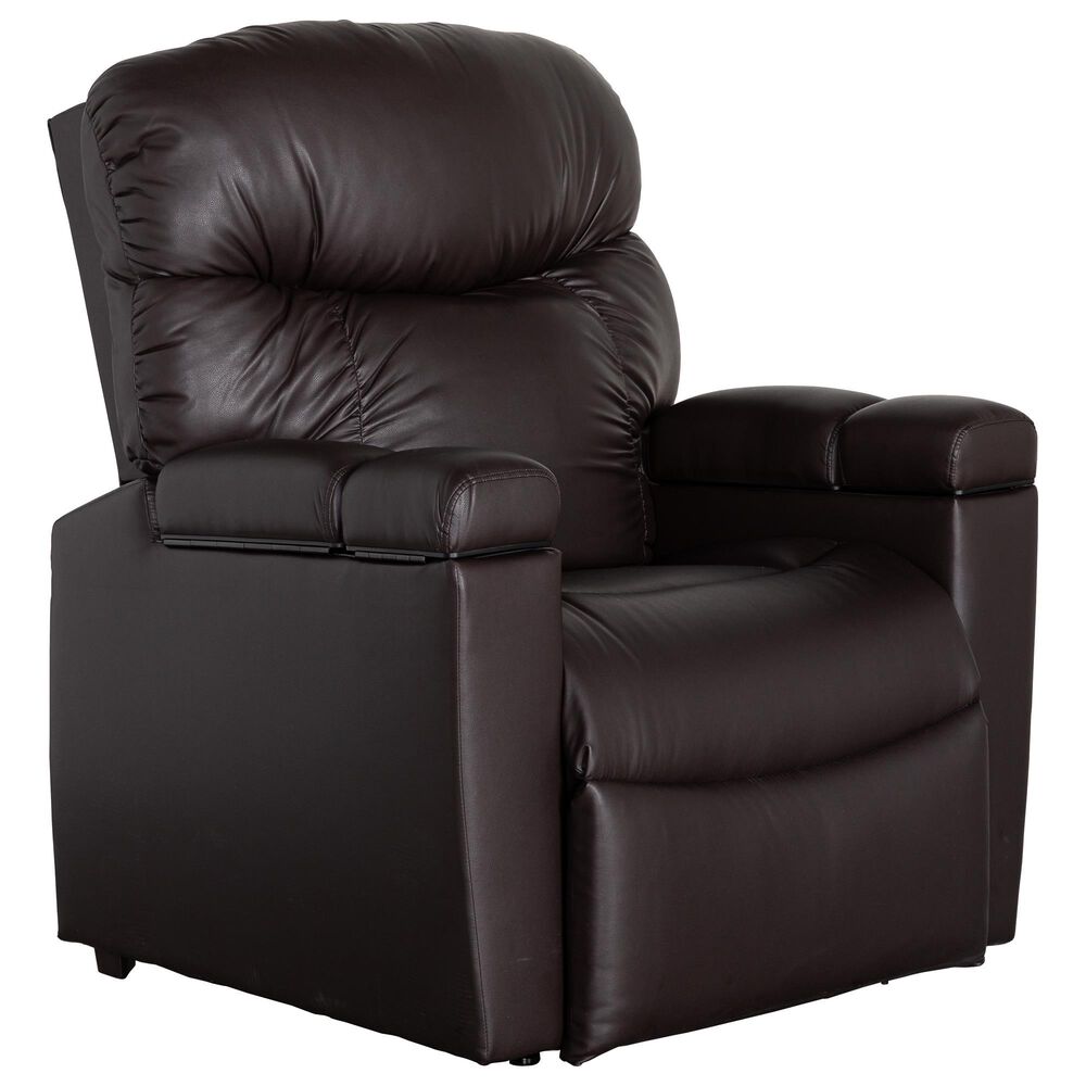 Lounge Maya Large Power Lift Recliner with Nirvana Heat and Air Massage in Brisa Coffee Bean, , large