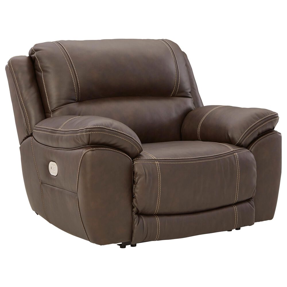 Ashley Dunleith Zero Wall Power Recliner with Power Headrest in Chocolate, , large
