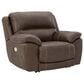 Ashley Dunleith Zero Wall Power Recliner with Power Headrest in Chocolate, , large
