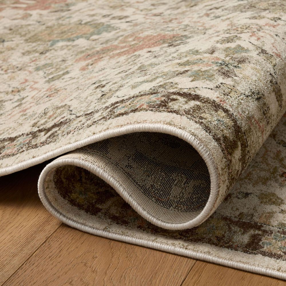 Loloi Briar Ivory and Multicolor 3'7" x 7'9" Area Rug, , large