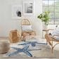 Nourison Aloha 6" x 9" Cool Grey, Blue, White and Ivory Indoor/Outdoor Area Rug, , large