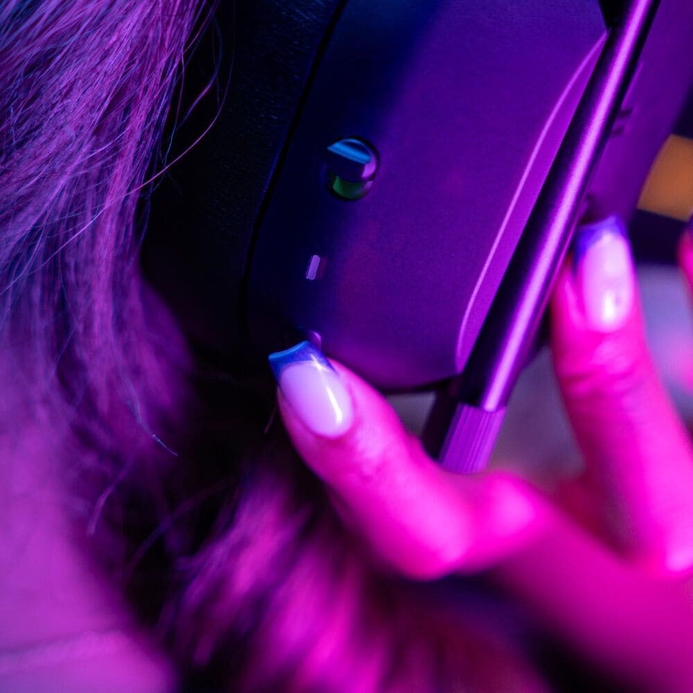 JLab Midnight Wireless Gaming Headset in Black, , large